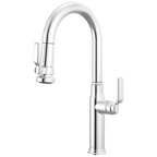 Brizo Faircroft Mezcladora Prep Extraíble — Surtidor en Arco — Cromo — Manija Industrial
