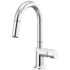 Brizo Odin Mezcladora Prep Extraíble — Surtidor en Arco — Cromo — Perilla Metálica