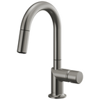 Brizo Odin Mezcladora Prep Extraíble — Surtidor en Arco — Acero Luxe — Perilla Metálica