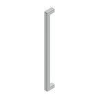 Deltana Jaladera Contemporánea de Acero Inoxidable 24" — Acero Inoxidable Satinado