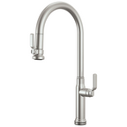 Brizo Faircroft Mezcladora Extraíble SmartTouch® — Surtidor en Arco — Acero Inoxidable — Manija Industrial