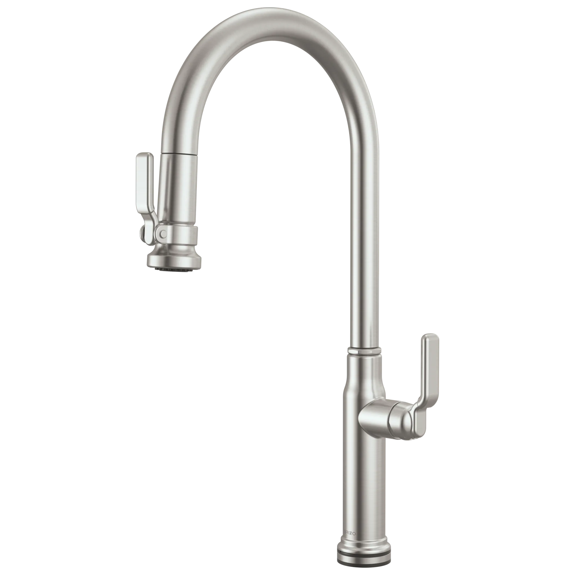 Brizo Faircroft Mezcladora Extraíble SmartTouch® — Surtidor en Arco — Acero Inoxidable — Manija Industrial