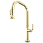 Brizo Faircroft Mezcladora Extraíble SmartTouch® — Surtidor en Ángulo — Latón sin Laca — Manija Industrial