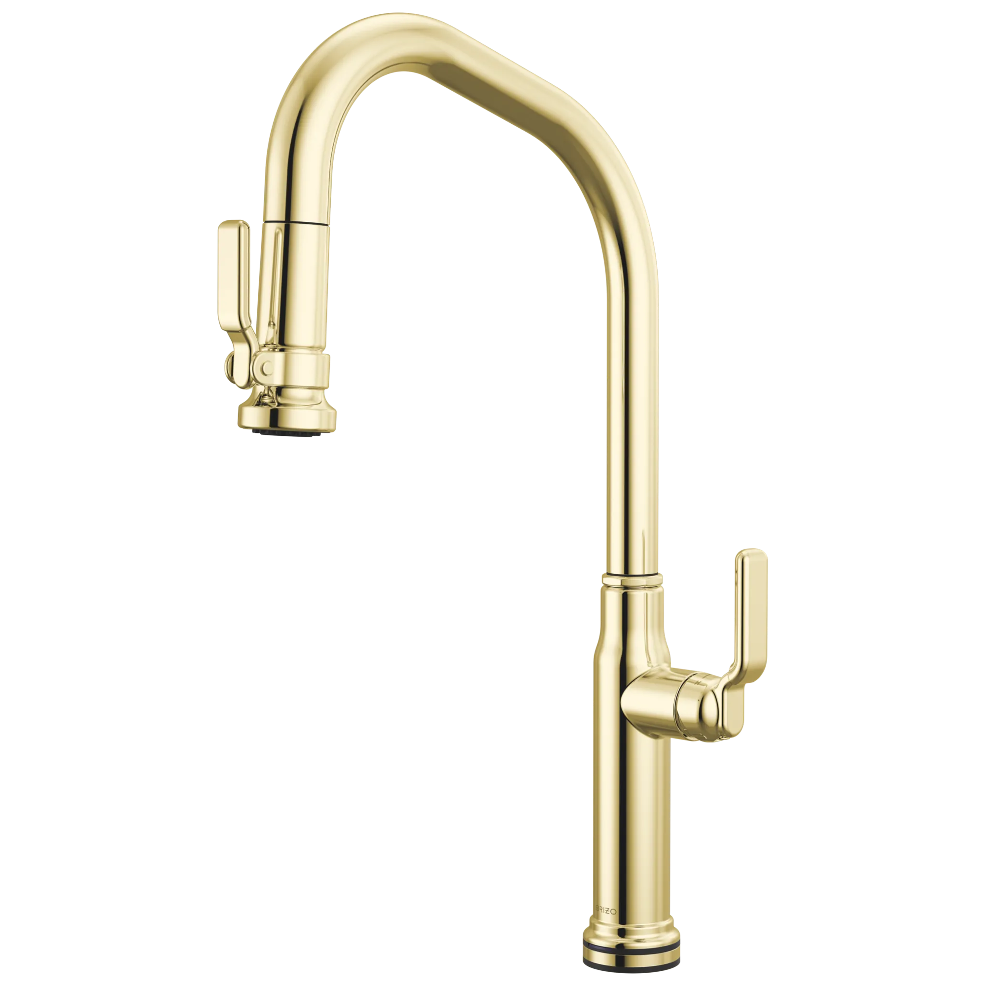 Brizo Faircroft Mezcladora Extraíble SmartTouch® — Surtidor en Ángulo — Latón sin Laca — Manija Industrial