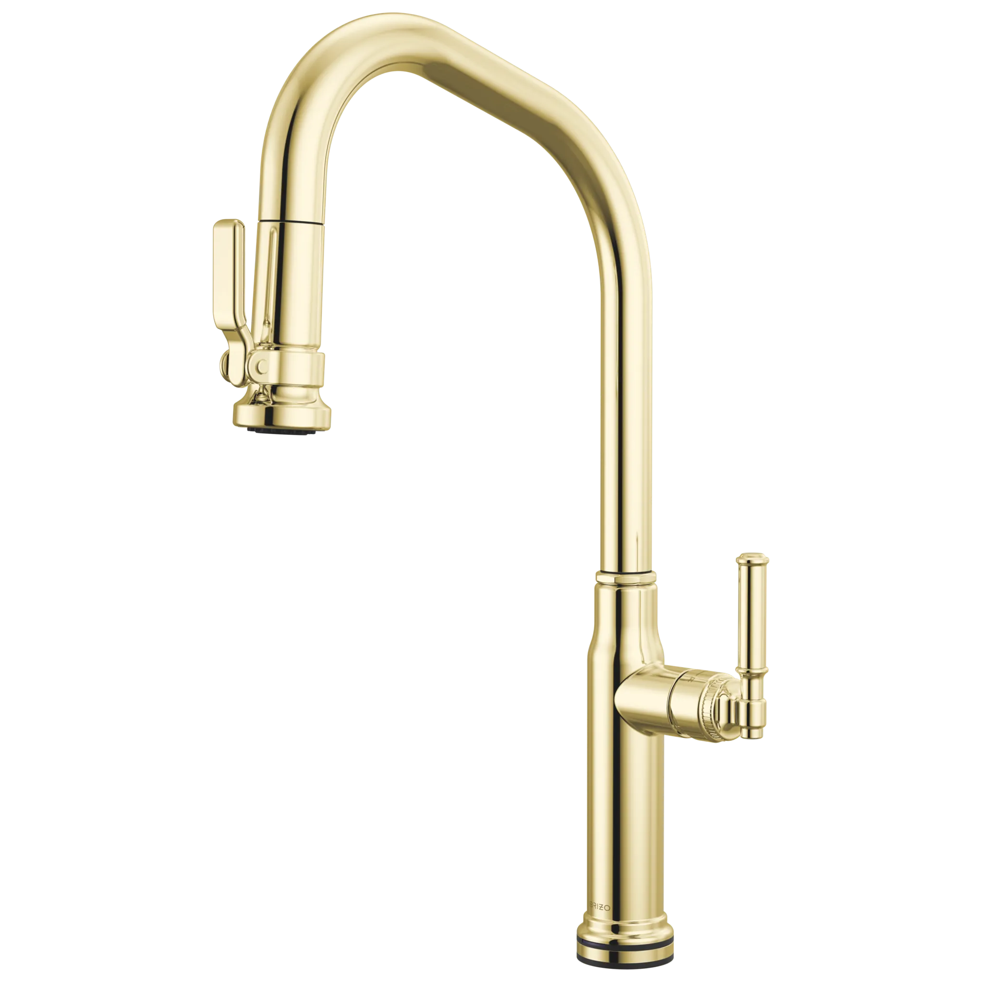 Brizo Faircroft Mezcladora Extraíble SmartTouch® — Surtidor en Ángulo — Latón sin Laca — Manija Coin Edge