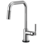 Brizo Litze Mezcladora Extraíble SmartTouch® — Surtidor Cuadrado, Manija Knurled — Cromo