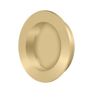 Deltana Jaladera Empotrada Redonda de Uso Rudo 2-3/8" — Latón Satinado