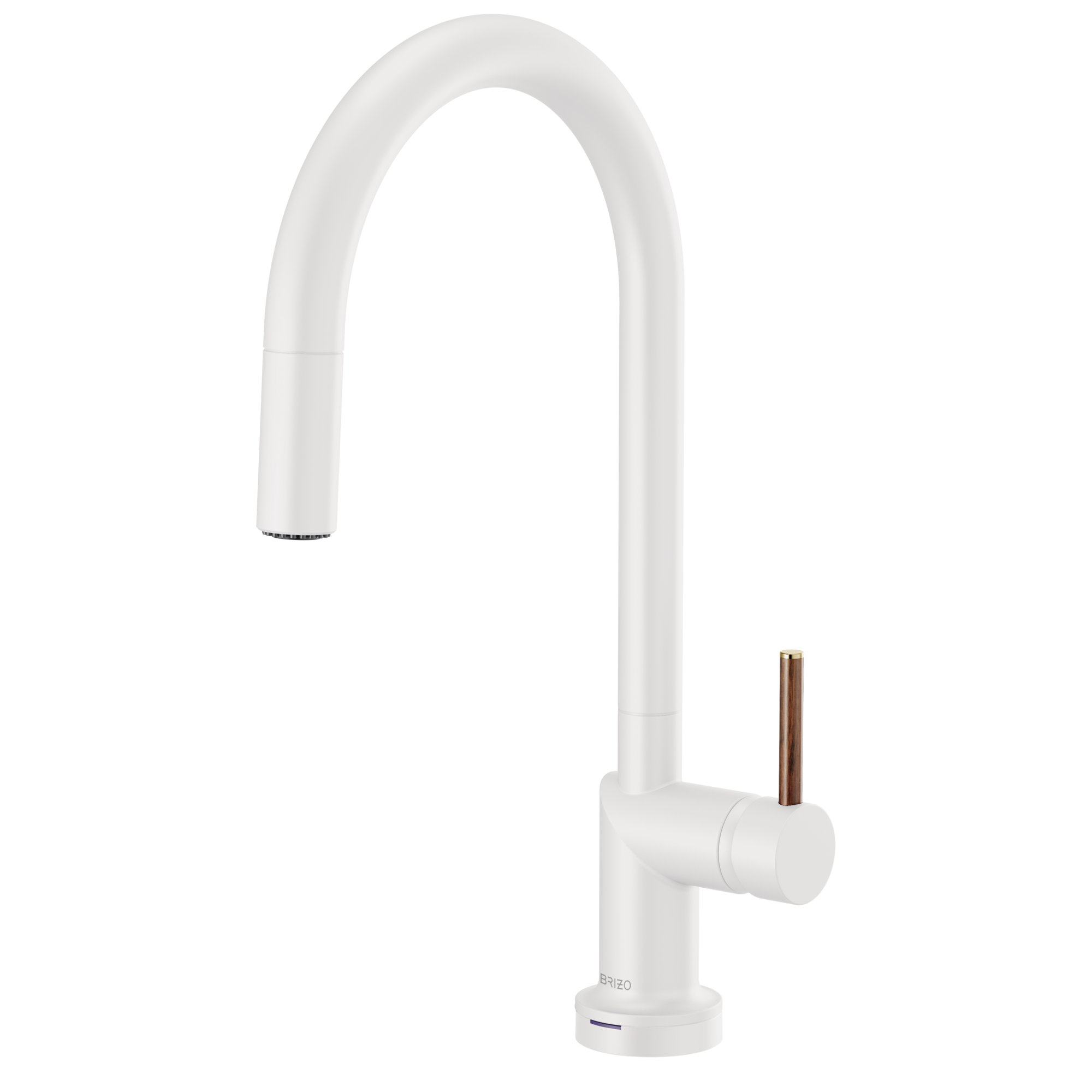 Brizo Jason Wu Mezcladora Extraíble SmartTouch® — Surtidor en Arco — Manija de Madera