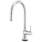 Brizo Odin Mezcladora Extraíble SmartTouch® — Surtidor en Arco — Cromo — Manija Metálica