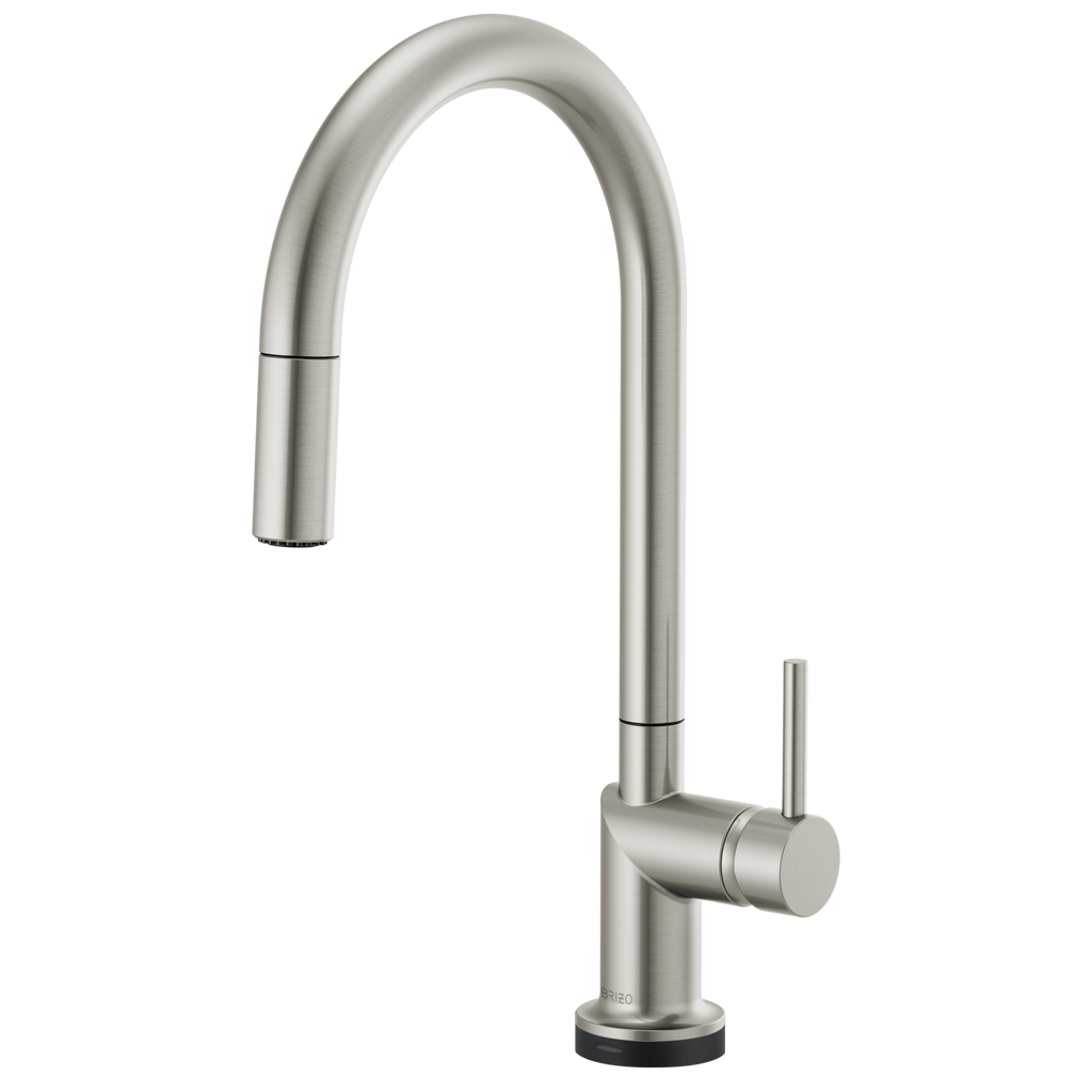 Brizo Odin Mezcladora Extraíble SmartTouch® — Surtidor en Arco — Acero Inoxidable — Manija Metálica