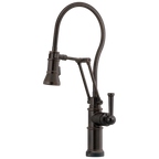 Brizo Artesso Mezcladora Articulante SmartTouch® con Manguera Integrada — Bronce Veneciano
