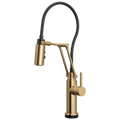 Brizo Odin Mezcladora Articulante SmartTouch® — Oro Pulido — Manija Metálica