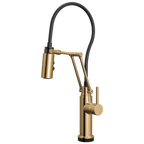Brizo Odin Mezcladora Articulante SmartTouch® — Oro Pulido — Manija Metálica
