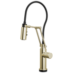 Brizo Odin Mezcladora Articulante SmartTouch® — Níquel Pulido — Perilla Metálica