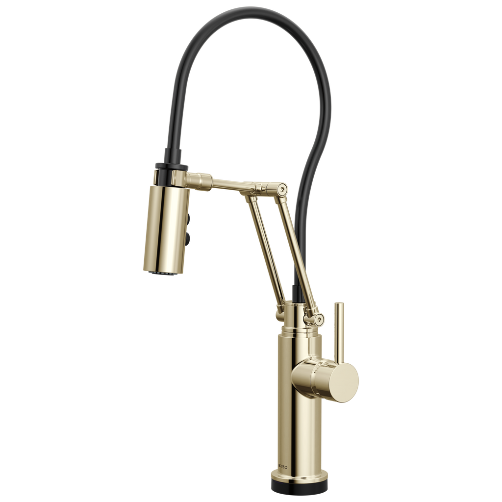 Brizo Odin Mezcladora Articulante SmartTouch® — Níquel Pulido — Manija Metálica