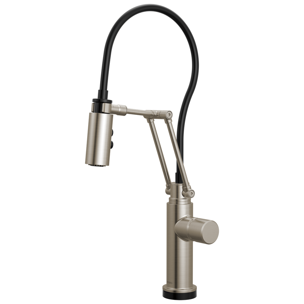 Brizo Odin Mezcladora Articulante SmartTouch® — Acero Inoxidable — Perilla Metálica