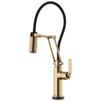 Brizo Litze Mezcladora Articulante SmartTouch® — Manija Industrial — Oro Luxe