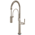 Brizo Litze Mezcladora Semi-Profesional SmartTouch® — Manija Knurled — Acero Inoxidable