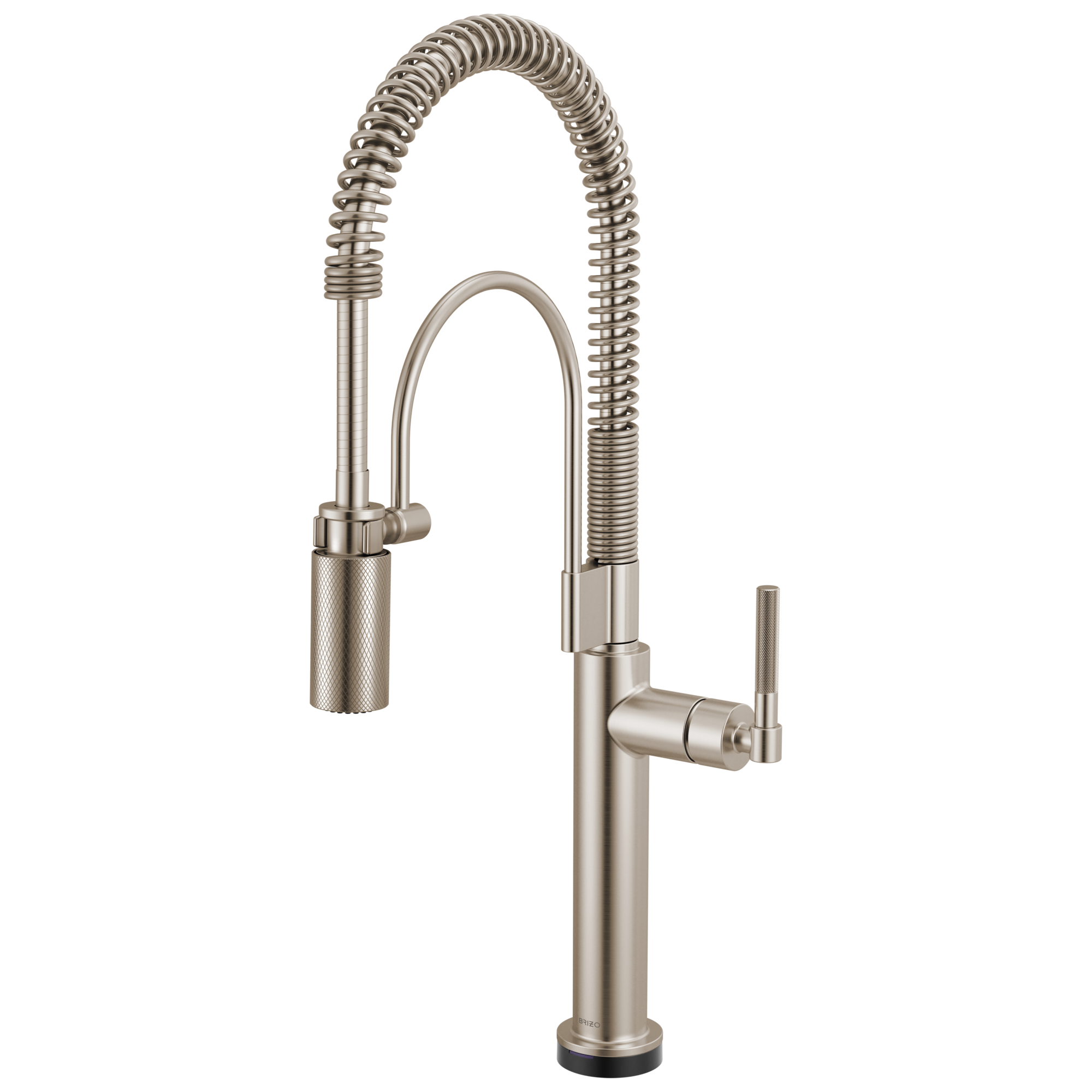 Brizo Litze Mezcladora Semi-Profesional SmartTouch® — Manija Knurled — Acero Inoxidable