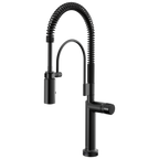 Brizo Odin Mezcladora Semi-Profesional SmartTouch® — Negro Mate — Perilla con Cristal Negro