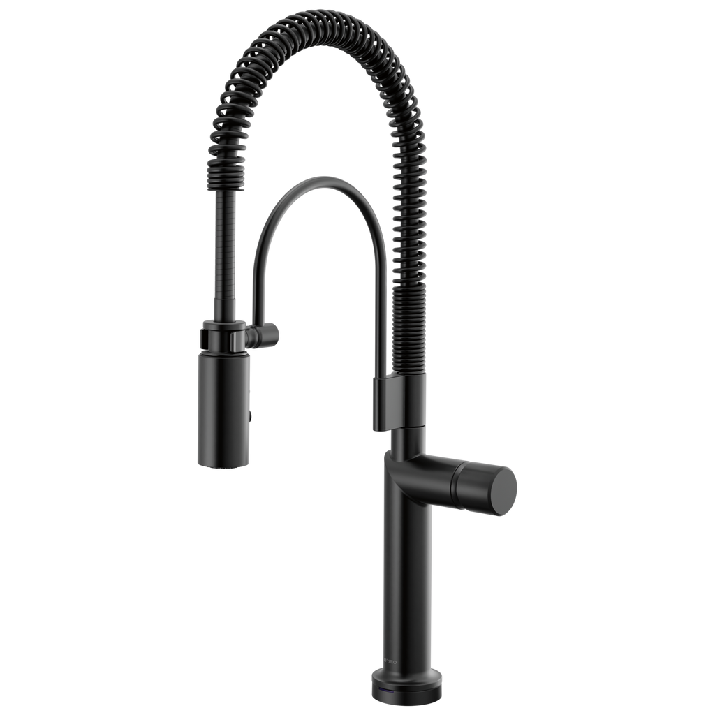 Brizo Odin Mezcladora Semi-Profesional SmartTouch® — Negro Mate — Perilla Metálica