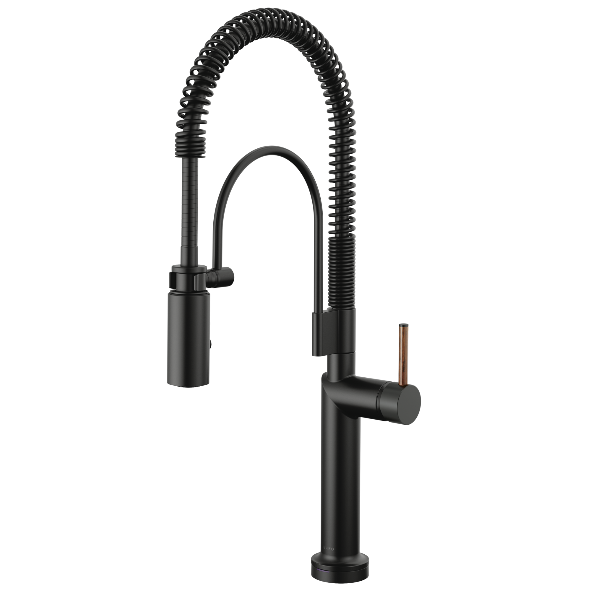 Brizo Odin Mezcladora Semi-Profesional SmartTouch® — Negro Mate — Manija de Madera