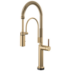 Brizo Odin Mezcladora Semi-Profesional SmartTouch® — Oro Luxe — Manija de Madera