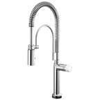 Brizo Odin Mezcladora Semi-Profesional SmartTouch® — Cromo — Perilla de Mármol Blanco
