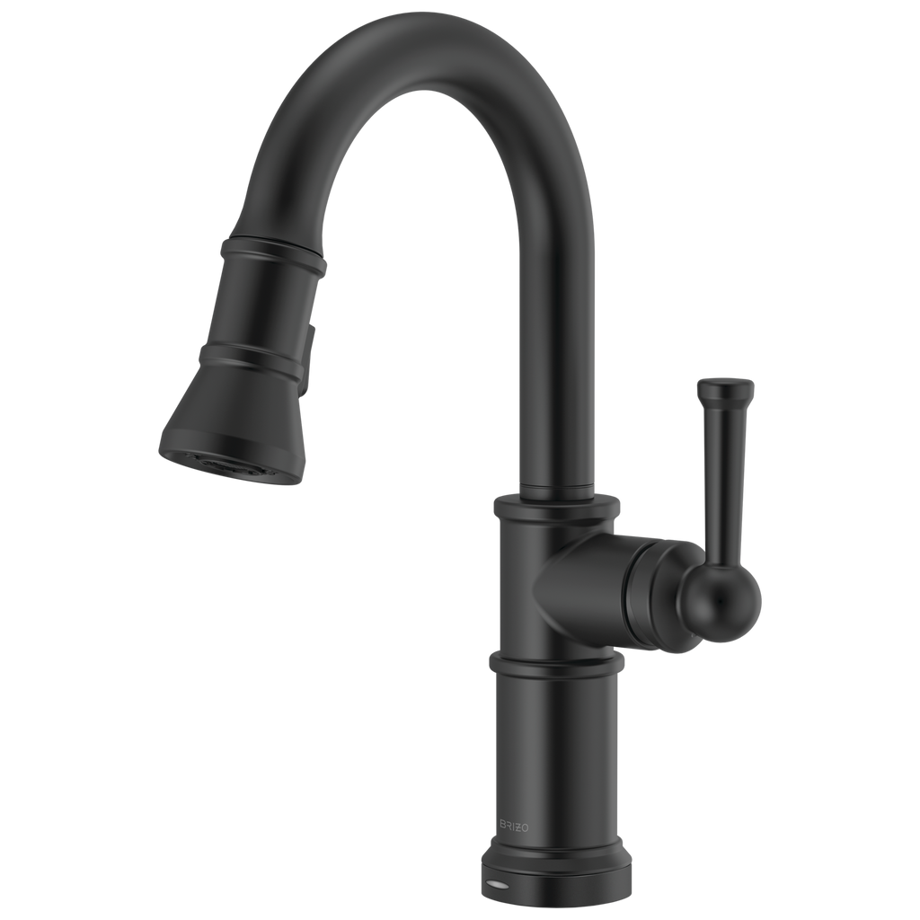 Brizo Artesso Mezcladora Prep Extraíble SmartTouch® — Negro Mate