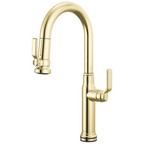 Brizo Faircroft Mezcladora Prep Extraíble SmartTouch® — Surtidor en Arco — Latón sin Laca — Manija Industrial