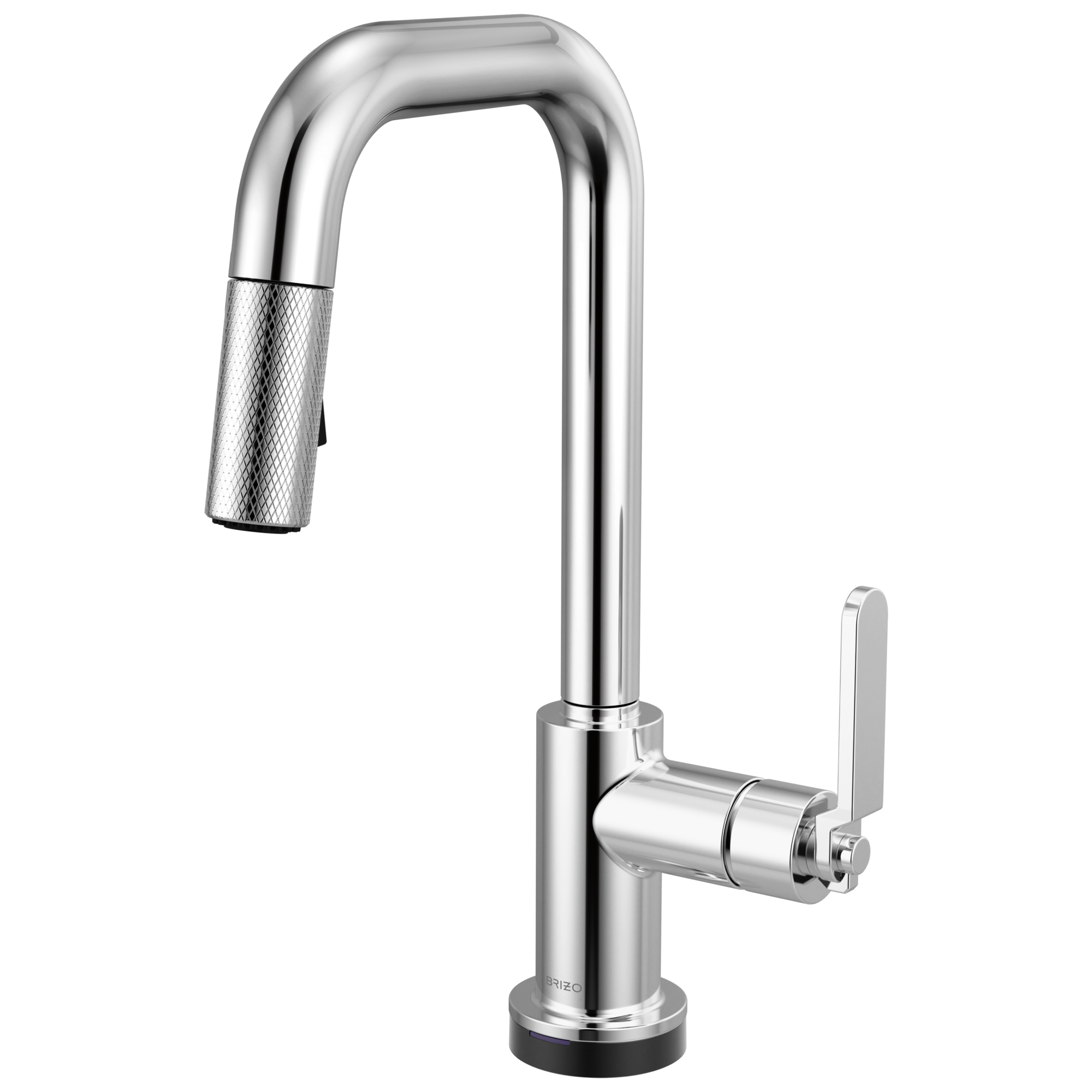 Brizo Litze Mezcladora Prep Extraíble SmartTouch® — Surtidor Cuadrado, Manija Industrial — Cromo