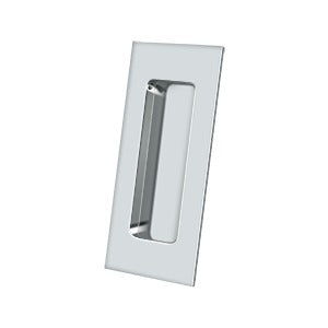 Deltana Jaladera Empotrada Rectangular de Uso Rudo 4" — Cromo Pulido
