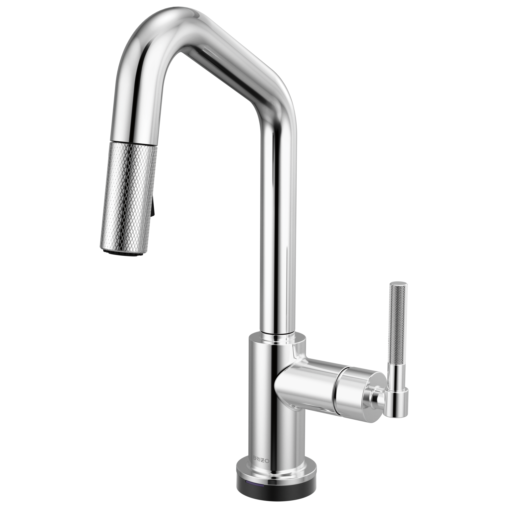 Brizo Litze Mezcladora Prep Extraíble SmartTouch® — Surtidor en Ángulo, Manija Knurled — Cromo