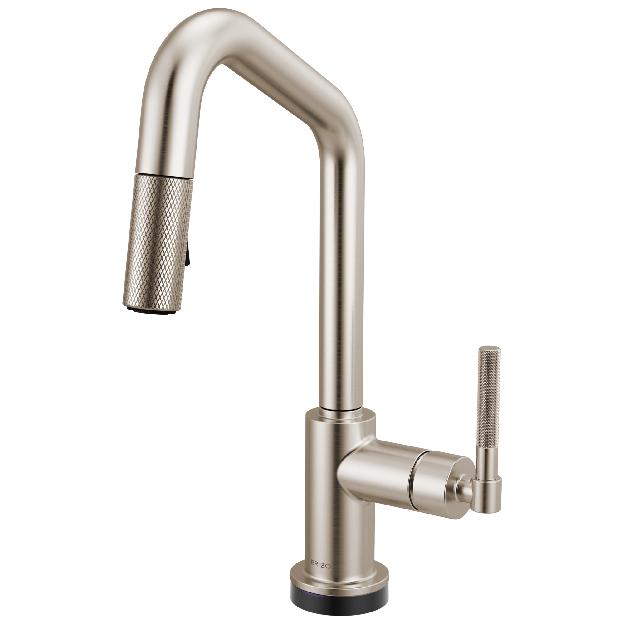 Brizo Litze Mezcladora Prep Extraíble SmartTouch® — Surtidor en Ángulo, Manija Knurled — Acero Inoxidable