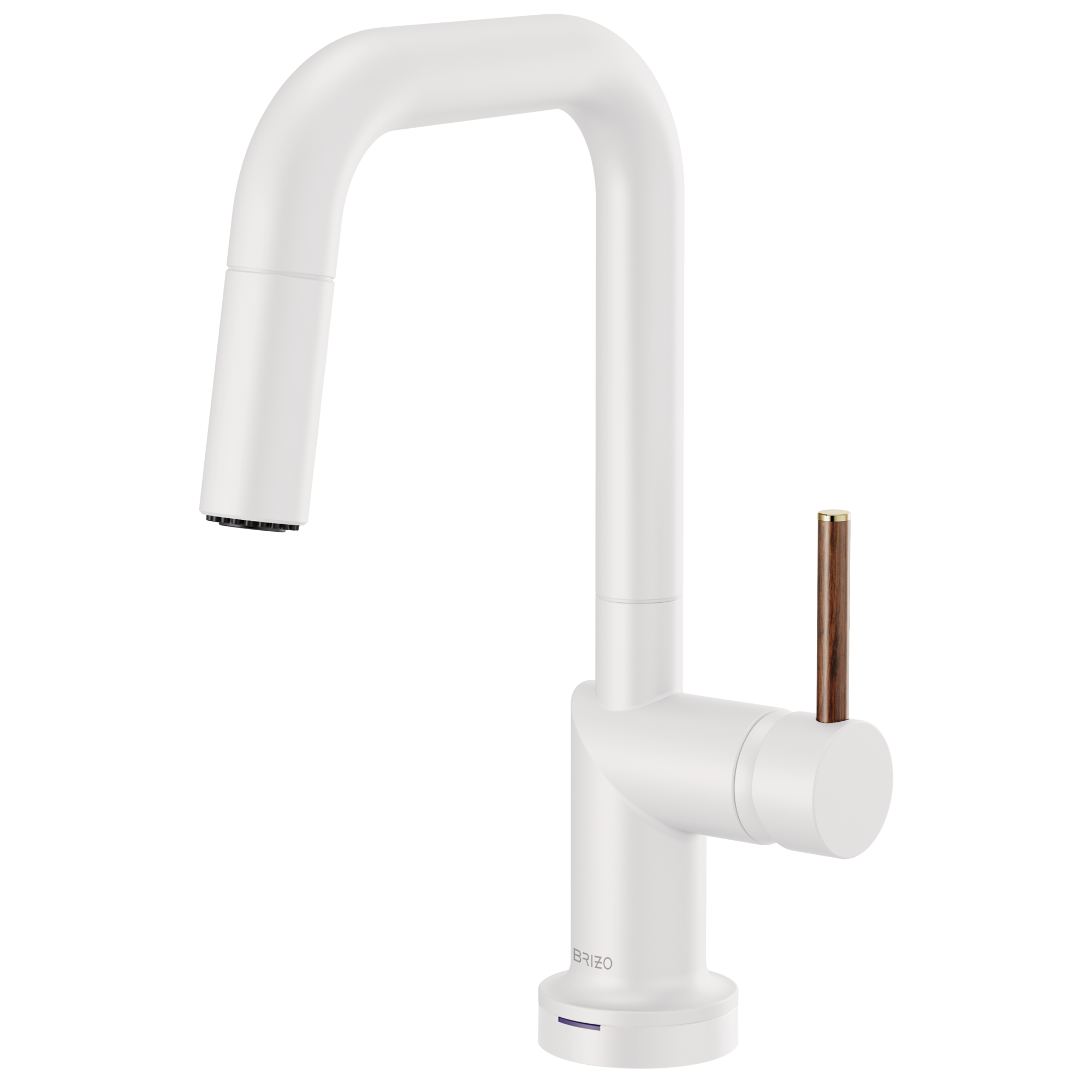 Brizo Jason Wu Mezcladora Prep Extraíble SmartTouch® — Surtidor Cuadrado — Manija de Madera