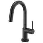Brizo Odin Mezcladora Prep Extraíble SmartTouch® — Surtidor en Arco — Negro Mate — Manija Metálica