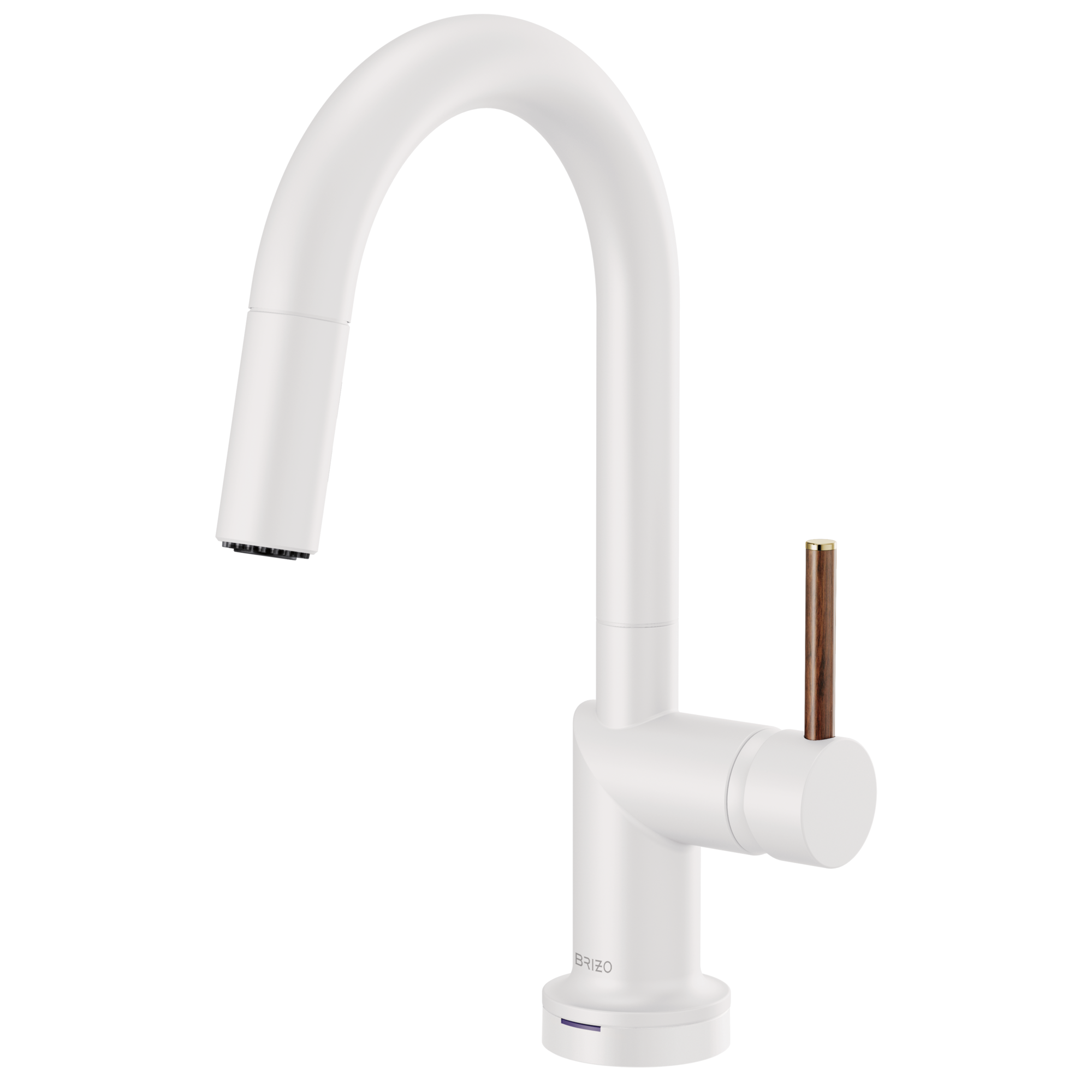 Brizo Jason Wu Mezcladora Prep Extraíble SmartTouch® — Surtidor en Arco — Manija de Madera