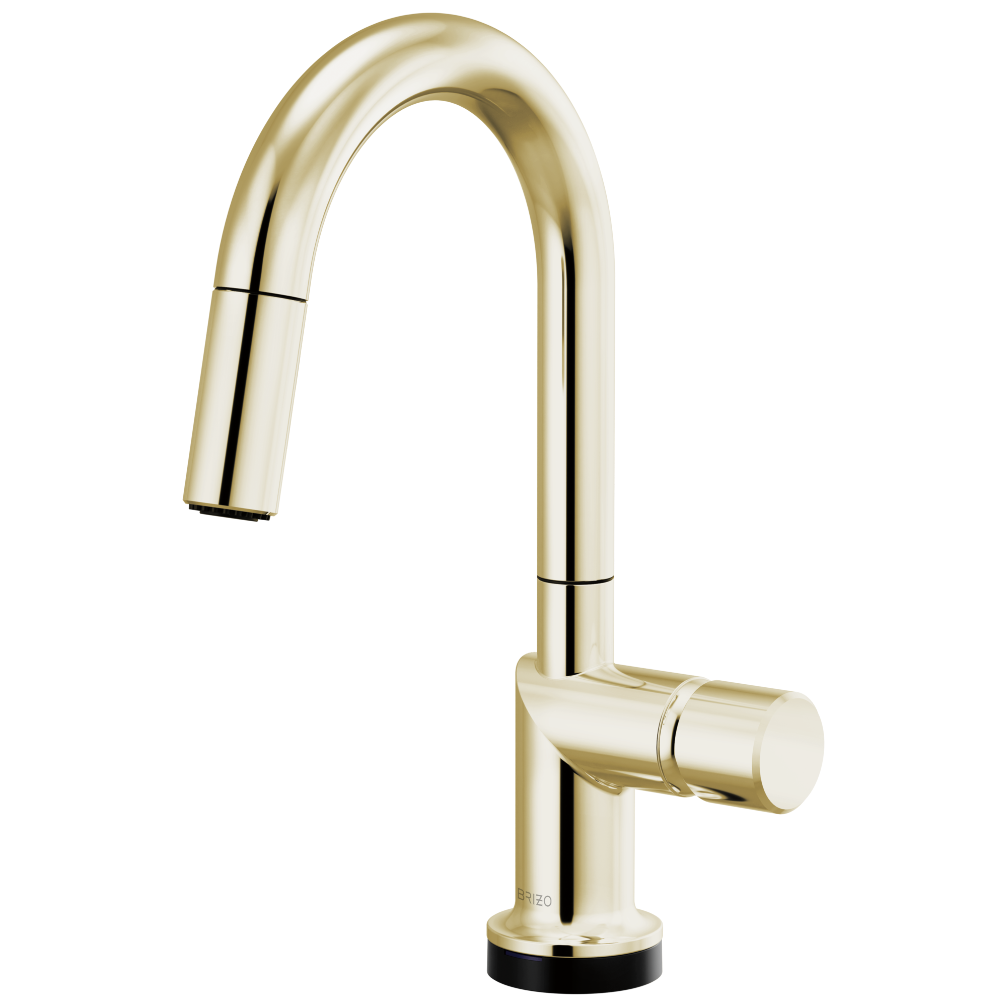 Brizo Odin Mezcladora Prep Extraíble SmartTouch® — Surtidor en Arco — Níquel Pulido — Perilla Metálica