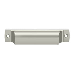 Deltana Jaladera Tipo Concha Rectangular 4" — Níquel Satinado