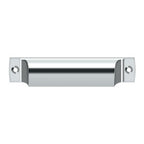 Deltana Jaladera Tipo Concha Rectangular 4" — Cromo Pulido