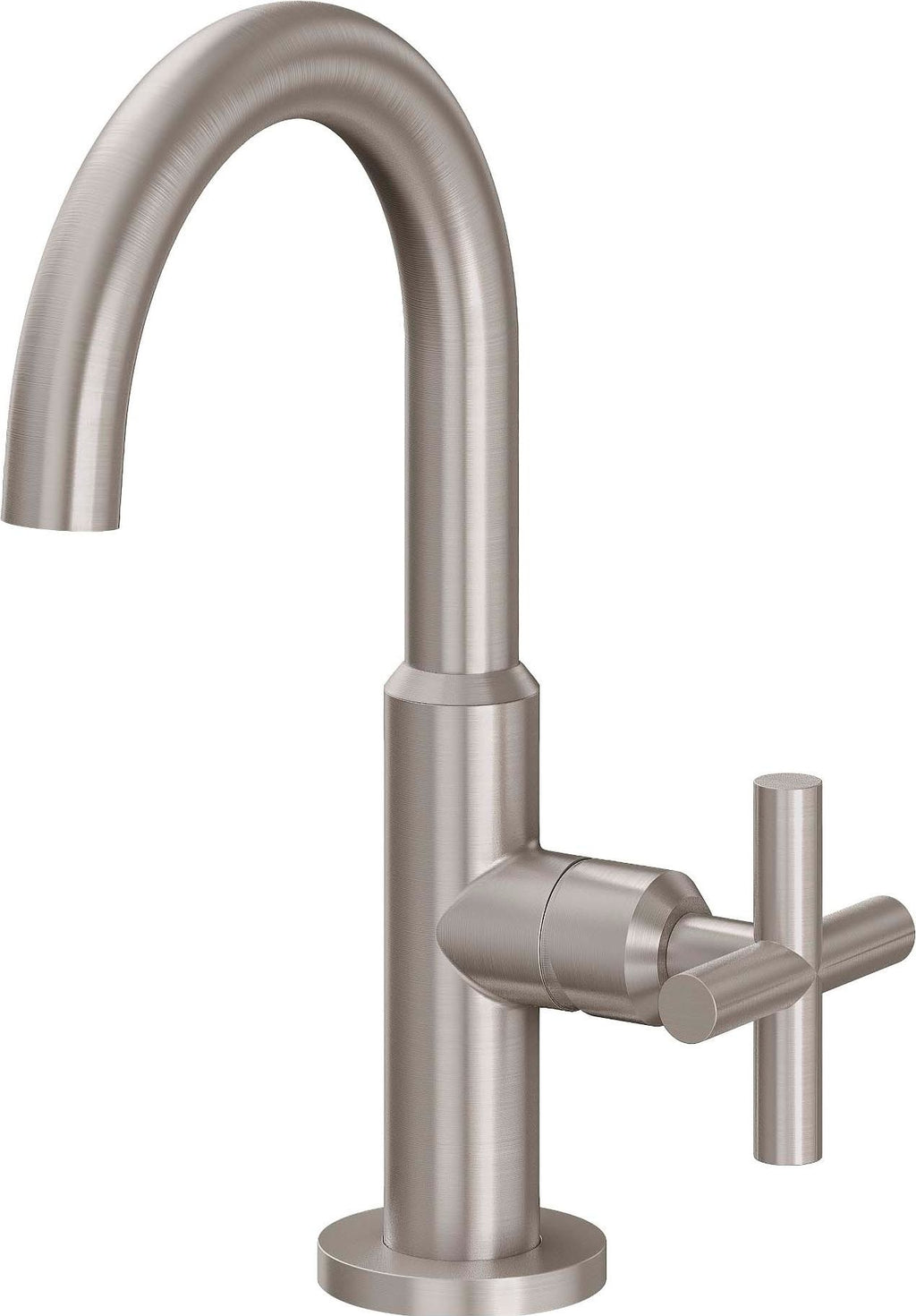 California Faucets Avalon Llave Monomando para Lavabo/Bar/Prep - Surtidor Alto - Níquel Satinado