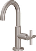 California Faucets Avalon Llave Monomando para Lavabo/Bar/Prep - Surtidor Alto - Níquel Satinado