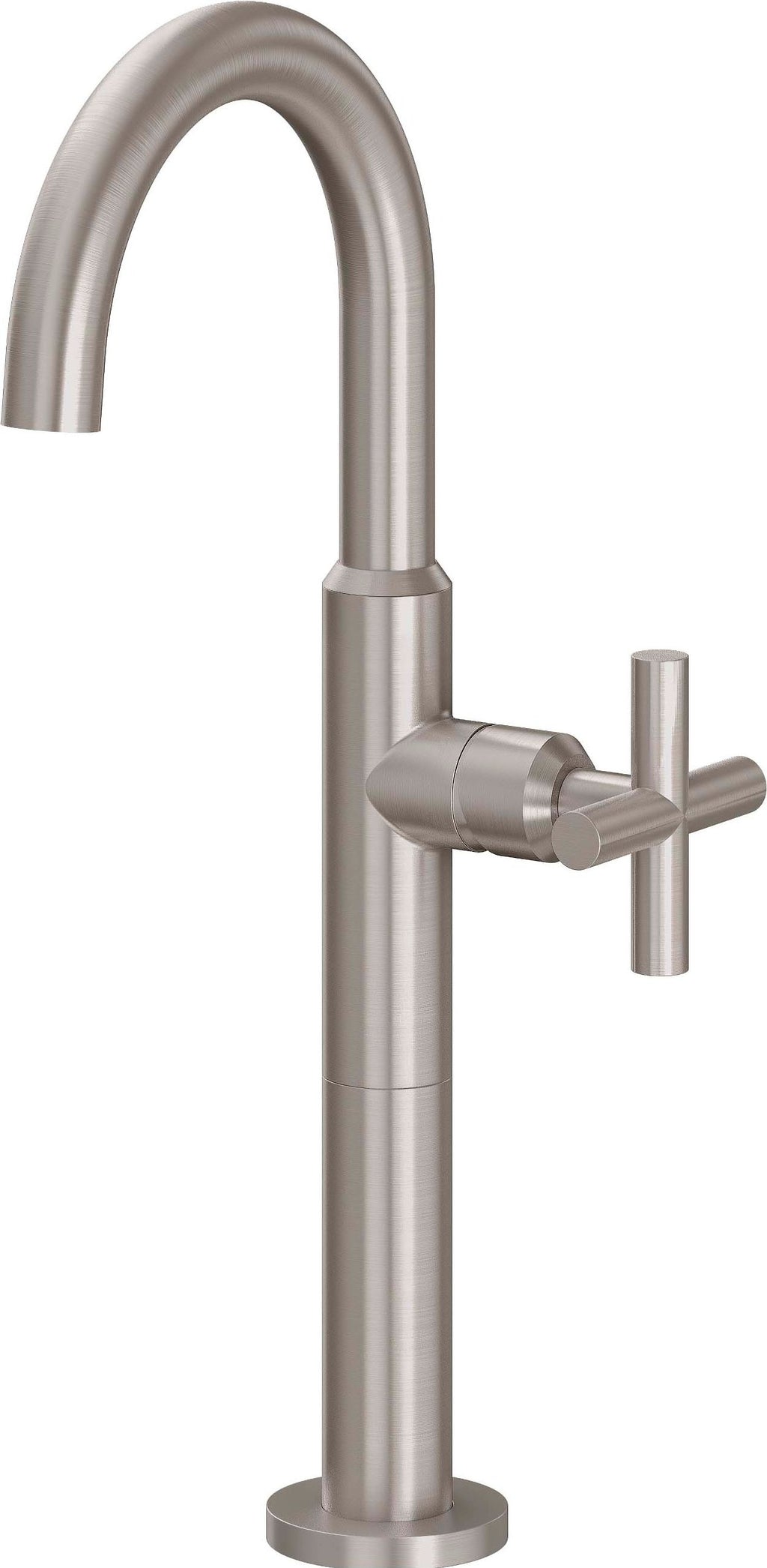 California Faucets Avalon Llave Monomando para Lavabo/Bar/Prep - Surtidor Alto - Níquel Satinado