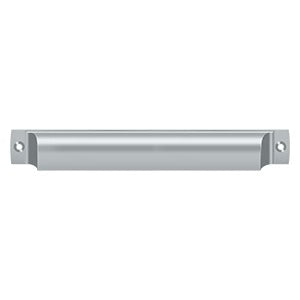 Deltana Jaladera Tipo Concha Rectangular 7" — Cromo Satinado
