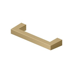 Deltana Jaladera de Barra Cuadrada Moderna 3-1/2" — Latón Satinado