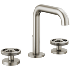 Brizo Litze Grifo Widespread para Lavabo — Surtidor Alto — Níquel Luxe — Cruceta