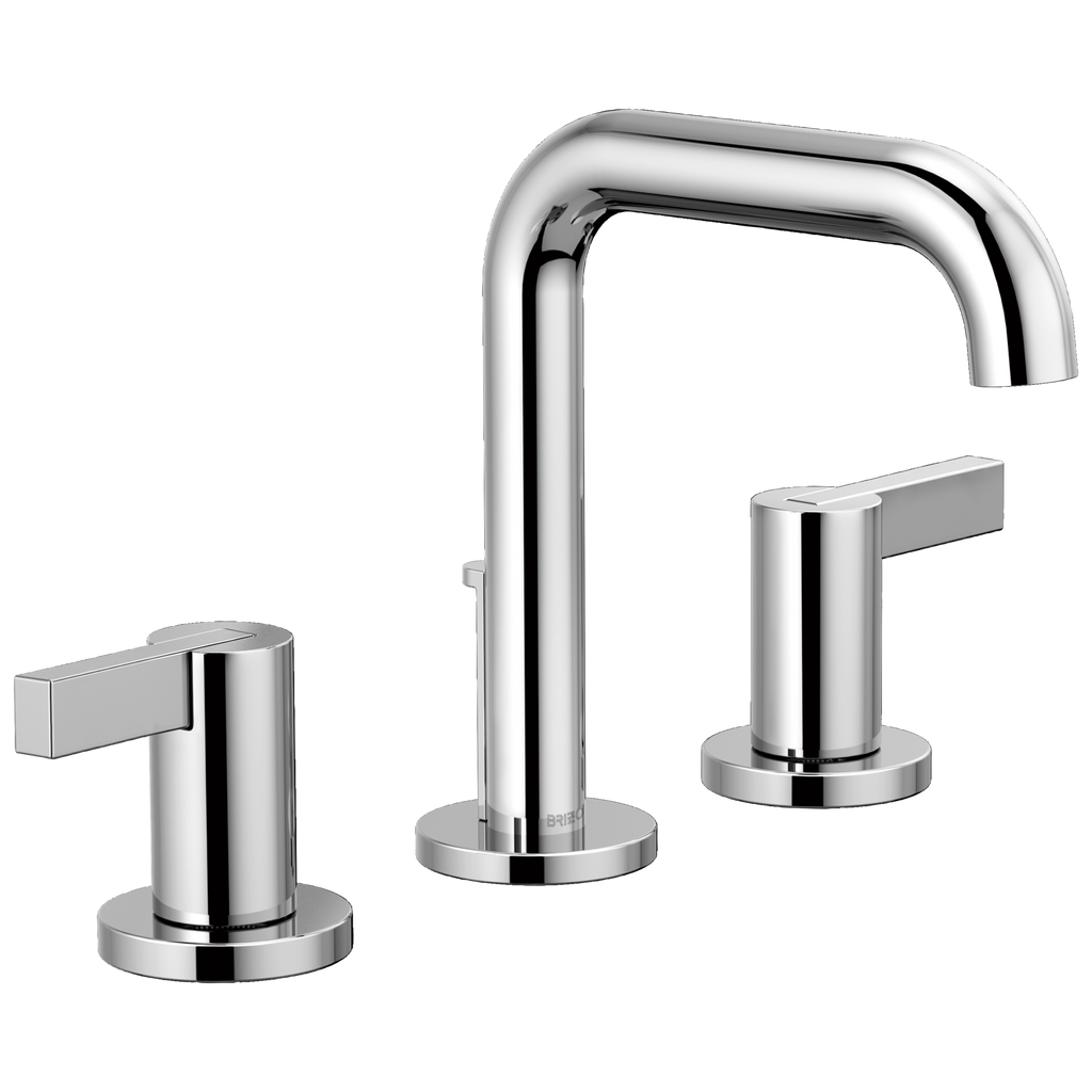Brizo Litze Grifo Widespread para Lavabo — Surtidor Alto — Cromo — Palanca Extendida