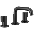 Brizo Litze Grifo Widespread para Lavabo — Surtidor Bajo — Negro Mate — Palanca