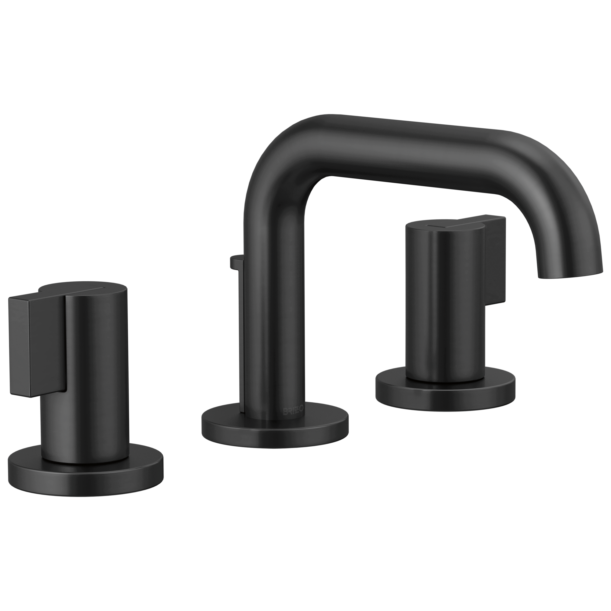 Brizo Litze Grifo Widespread para Lavabo — Surtidor Bajo — Negro Mate — Palanca