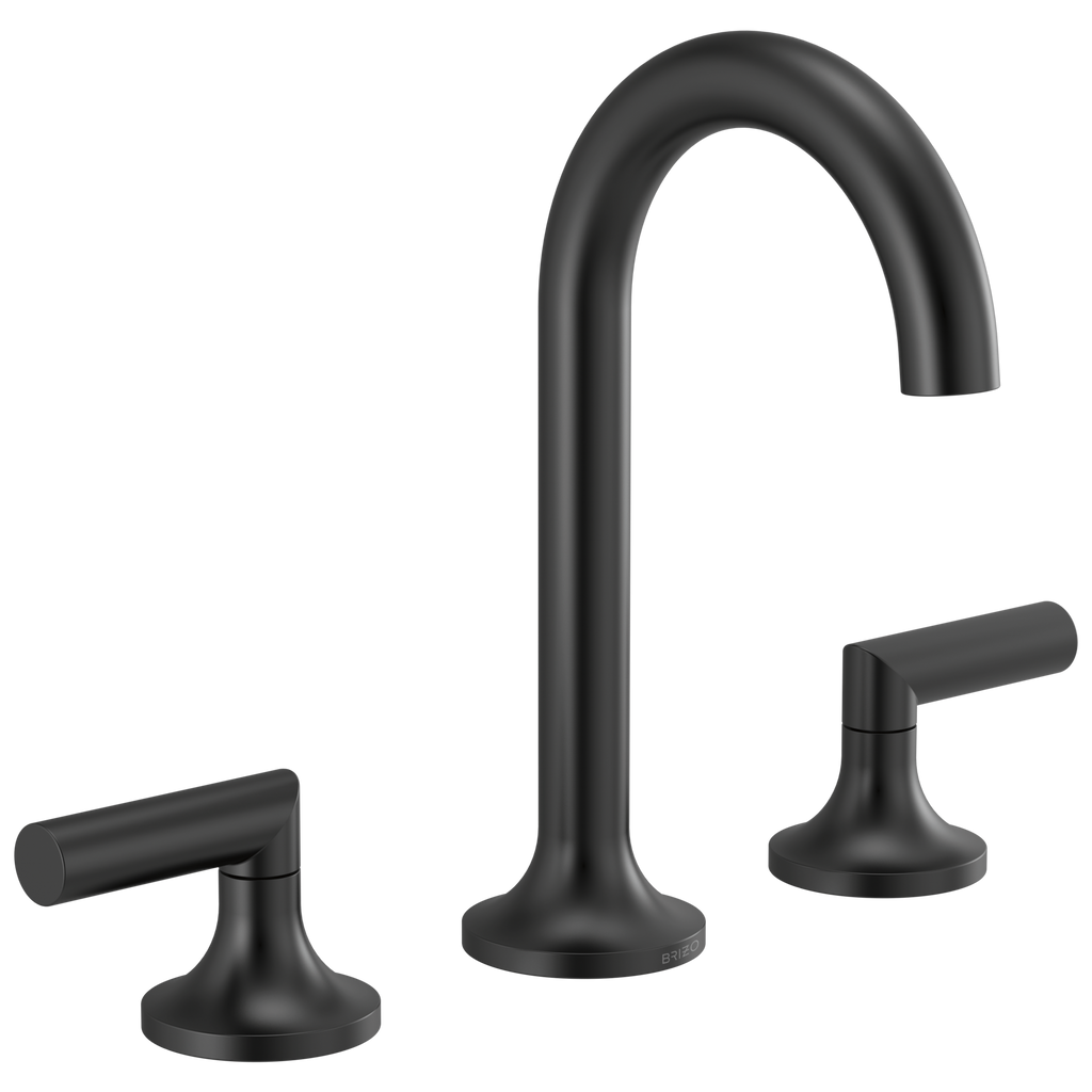Brizo Jason Wu Grifo Widespread para Lavabo — Negro Mate — Palanca Baja